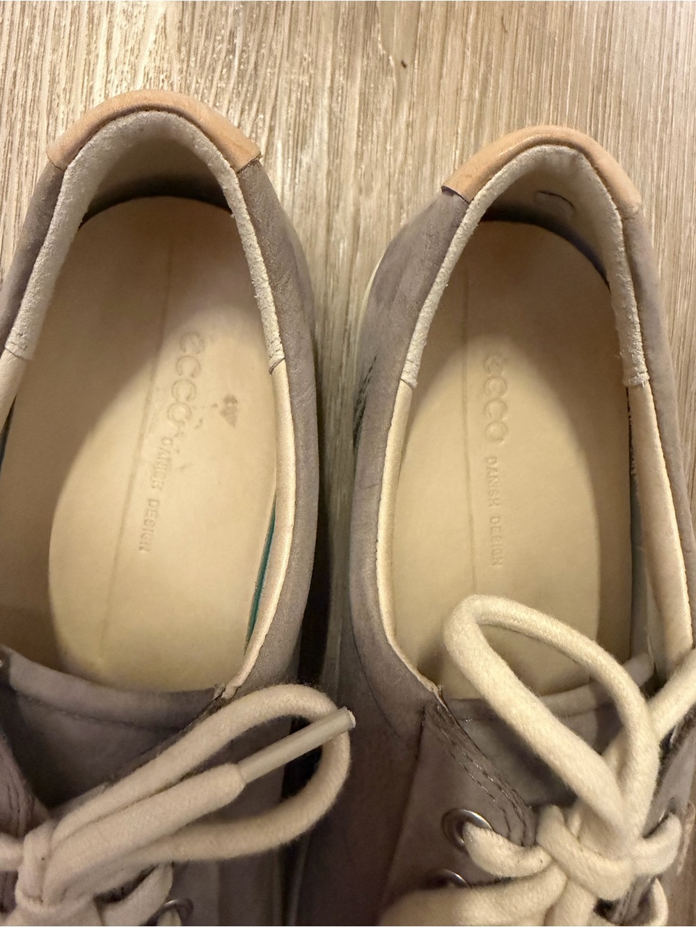 NEW ECCO Soft 7 Womens EU 42 US 11-11.5 Warm Grey Nubuck Leather Sneakers NWOB - Picture 9 of 12